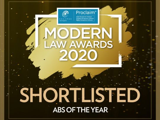 Legal Firm Shortlisted