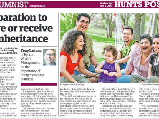 Preparation to Leave or Receive an Inheritance