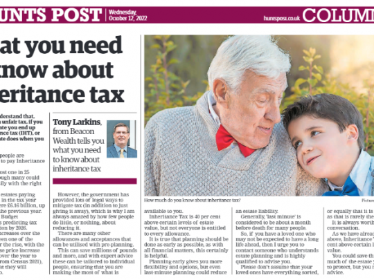 What you need to know about Inheritance Tax